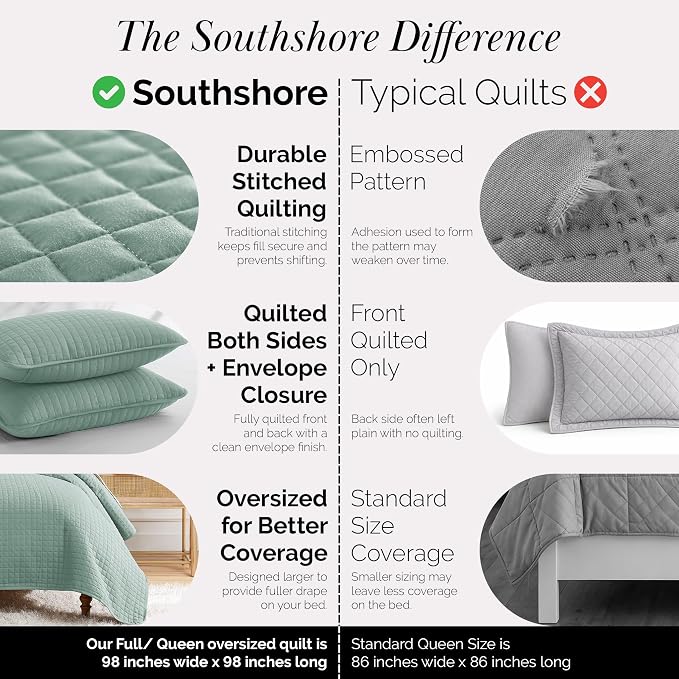 Southshore Fine Living, Inc. Quilts, Queen Size/Full Quilt Bedding Set - Image 4