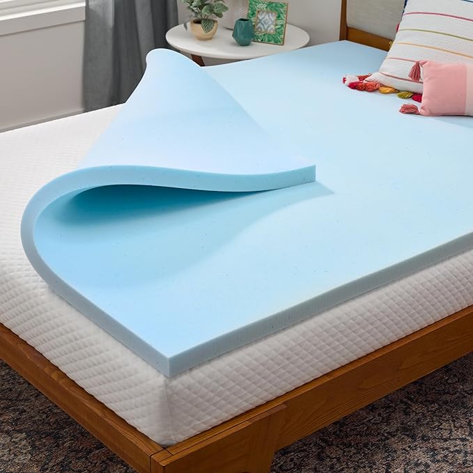 Linenspa Memory Foam Mattress Topper, California King Size by Linenspa