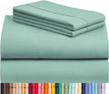 LuxClub 6 PC King Sheet Set, Breathable Luxury Bed Sheets, Deep Pockets 18" by LuxClub