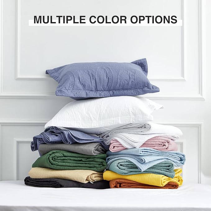 Love's cabin Oversized King Size Quilt Bedding Set White Bedspreads - Image 8