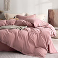 JELLYMONI 100% Washed Cotton Duvet Cover Full – Soft, Breathable Linen-Look by JELLYMONI