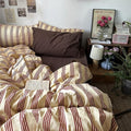 mixinni Retro Striped Duvet Cover Set Full by mixinni