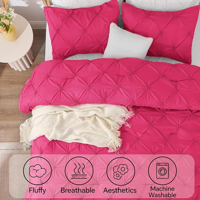 BEDELITE Hot Pink King Size Comforter Set - Image 5