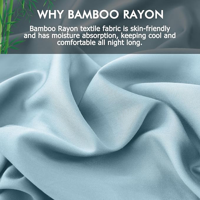 Pillowcases King Size 2 Pack, Cooling Viscose from Bamboo Pillow Cases - Image 2