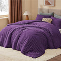 BEDELITE Fleece California King Comforter Set -Super Soft & Warm Fluffy Purple by BEDELITE