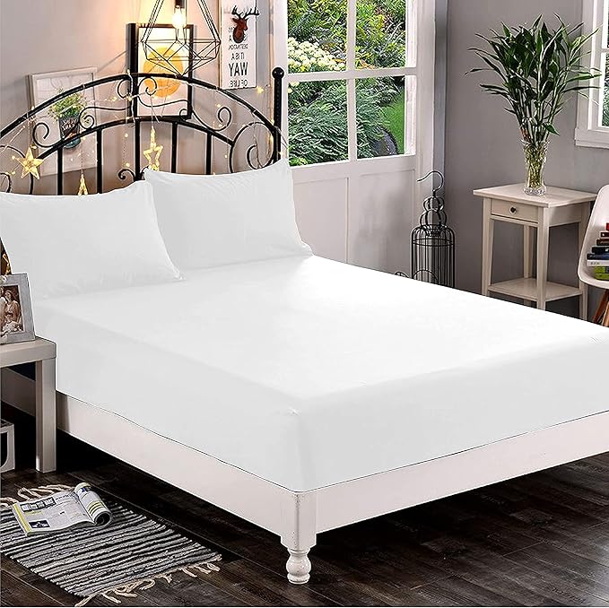 Premium Hotel Quality 1-Piece Fitted Sheet, Luxury & Softest 1500 Premier Hotel by ELEGANTCOMFORT