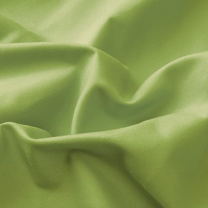 Lirex Bean Green Flat Sheet Twin, Ultra Soft & Breathable Brushed 1800 - Image 3