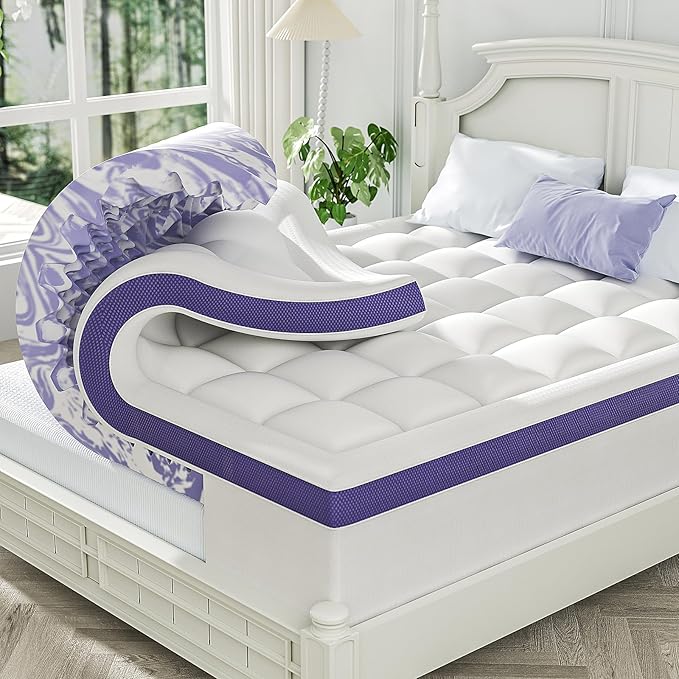 ChiXpace Dual Layer 4 Inch Memory Foam Mattress Topper Twin by ChiXpace