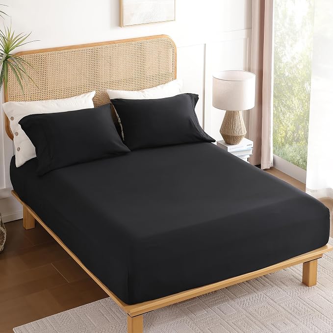Queen Sheet Set 4 Pieces, Wrinkle Free, Oeko-Tex Certified - Image 7
