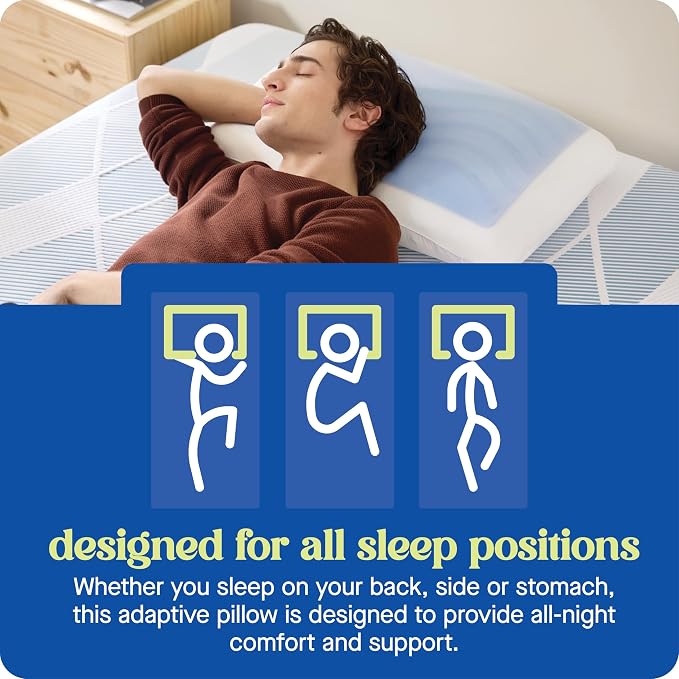 Sealy Dreamlife Standard Size Memory Foam Cooling Pillow - Image 6