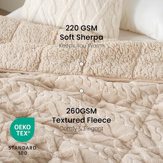 Drewin Weighted Blanket for Adults 12lbs, Soft Comfy Fleece Weighted Blankets - Image 3