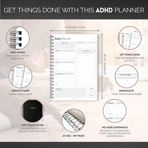 ADHD Daily Planner for Neurodivergent Adults - Image 2