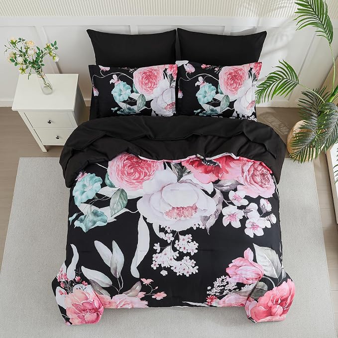 Yogeneg King Size Comforter Set 7 Piece Bed in a Bag, Soft Microfiber Comforter - Image 3