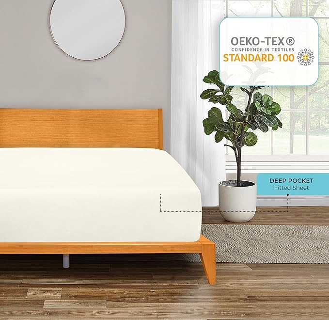 Royale Linens Fitted Sheet Twin - Image 7