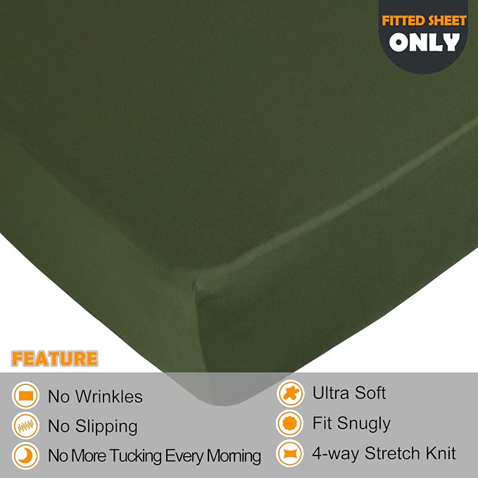 Soft Stretch King Size Fitted Sheet Only - Image 4