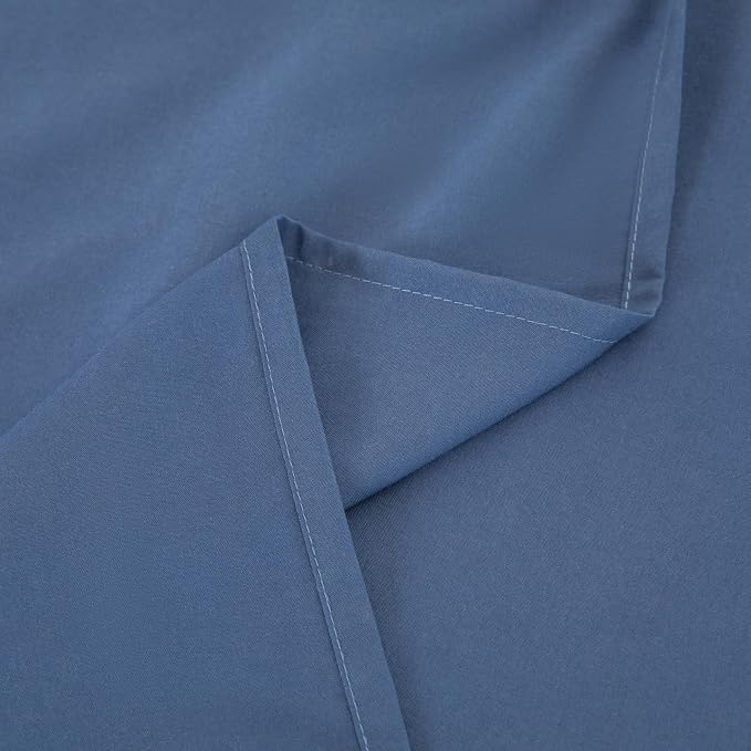 Twin Flat Sheet Only，66x96Inch Dark Blue - Image 7