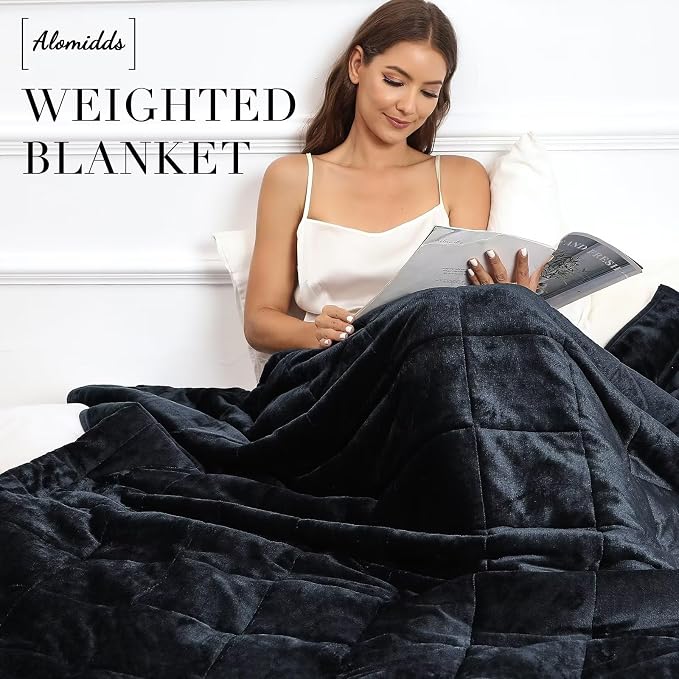 Alomidds Sherpa Fleece Weighted Blanket 12 lbs - Image 4