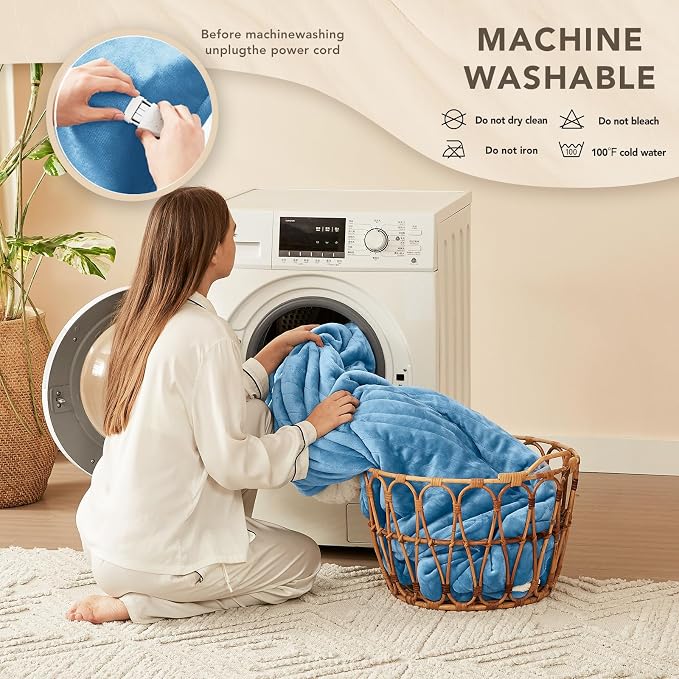 Homemate Electric Heated Blanket Queen Size - Image 7