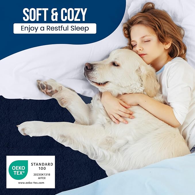 Twin Size Mattress Protector Waterproof, Premium 200 GSM Terry Mattress Cover - Image 5
