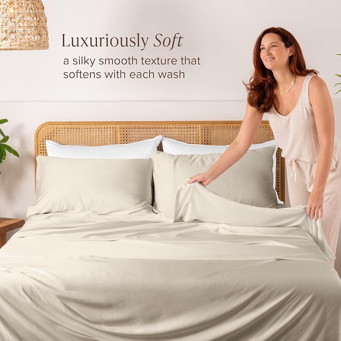 Bare Home 100% Rayon Made from Bamboo Luxury King Size Set of 2 Cooling - Image 2