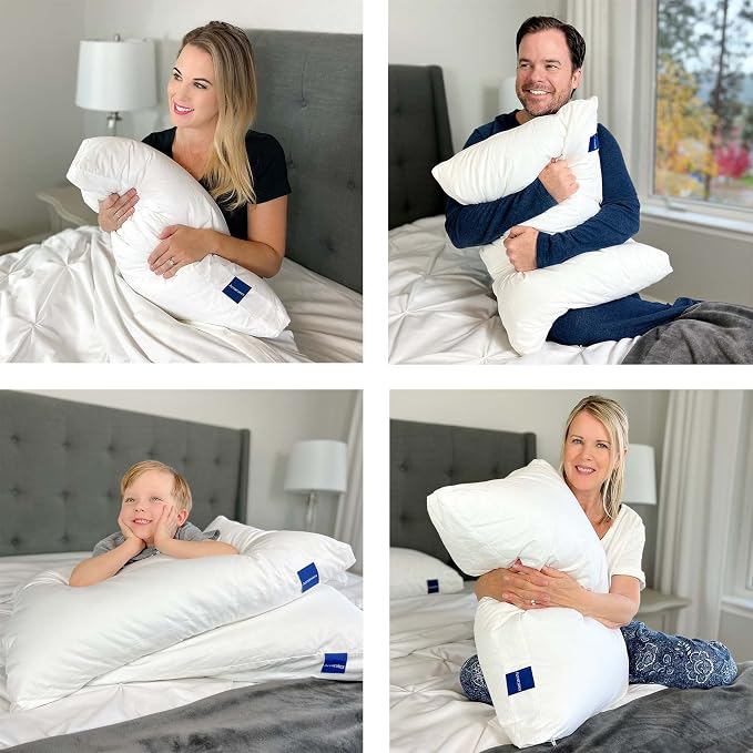 ACCURATEX Pillows Standard Size Set of 2, Hybrid Shredded Memory Foam Pillow - Image 8
