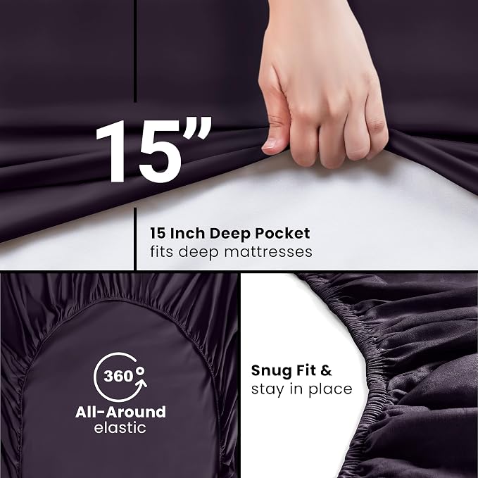 Utopia Bedding King Fitted Sheet - Image 3