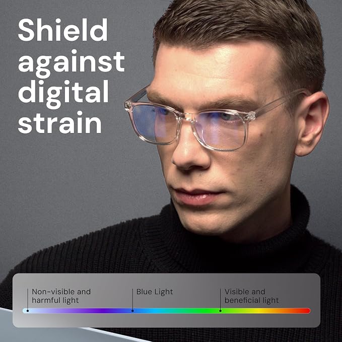 Gaoye Transparent Pink Blue Light Glasses - Image 5
