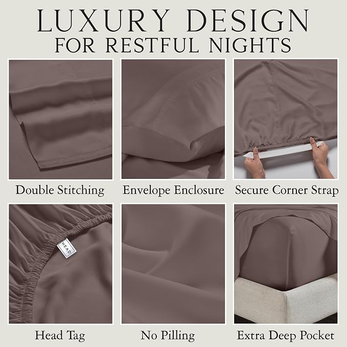 Karissa Mae Cooling Bamboo Viscose King Size Pillowcase Set | 100% FSC - Image 3