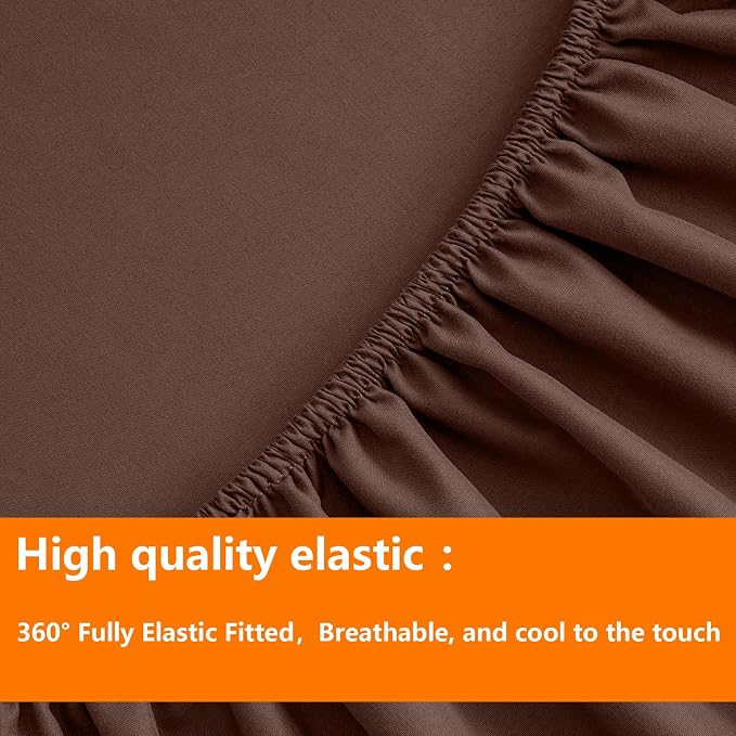 TAIMIT Brown Queen Size Comforter Set - Image 6