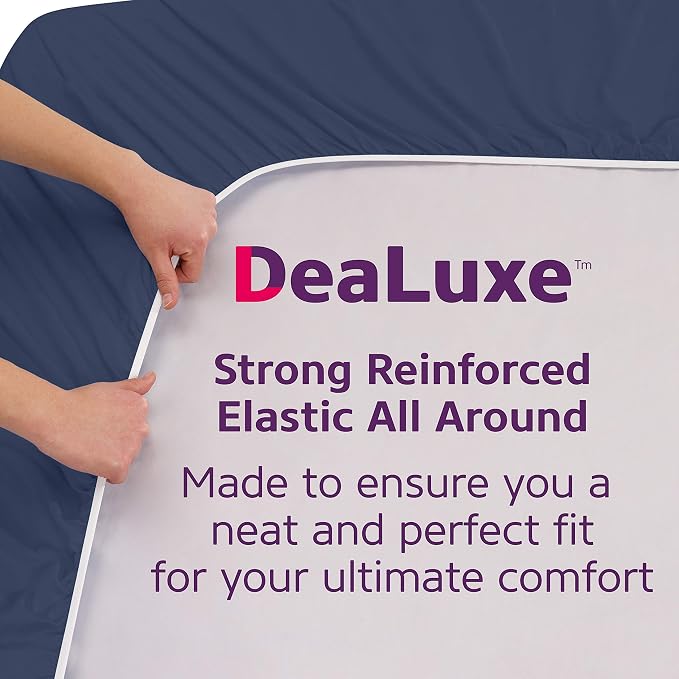 DeaLuxe Deep Pocket Twin Fitted Sheet – 17” - Image 4