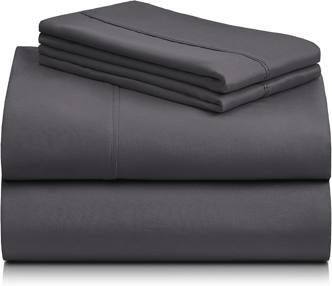 LuxClub 4 PC King Size Sheet Set Sheets Deep Pockets 18" Wrinkle Free Cooling - Image 8