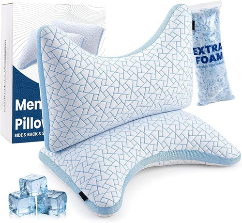 A-Pce Adjustable Pillow, Queen Size Set of 2 Bed Pillows by A-PceforSeat
