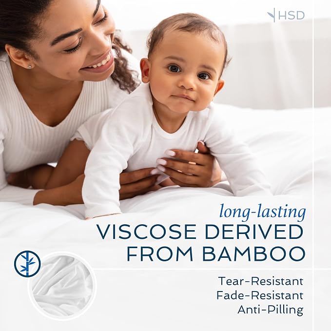 Hotel Sheets Direct 100% Viscose Derived from Bamboo Sheets California King - Image 7