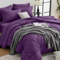 HEVUMYI Grape Purple King Comforter Set by HEVUMYI