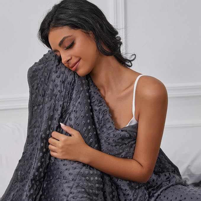 Weighted Blanket for Women and Men, Comfortable and Soft Throw Weighted Blanket - Image 3