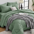 HEVUMYI Sage Green King Comforter Set by HEVUMYI