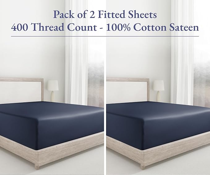 California Design Den 2 Pack XL Twin Fitted Sheet Only - Image 4