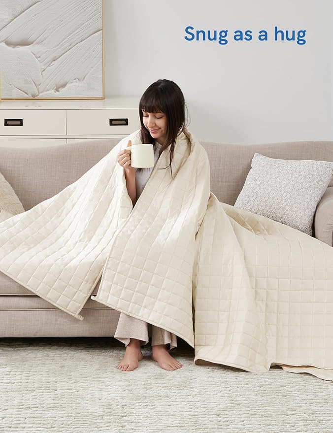 YnM King Size Cooling Weighted Blanket - Image 4