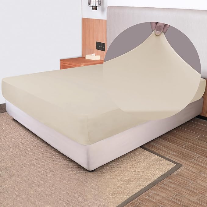 Soft Stretch Full Size Fitted Sheet Only by NYHOME