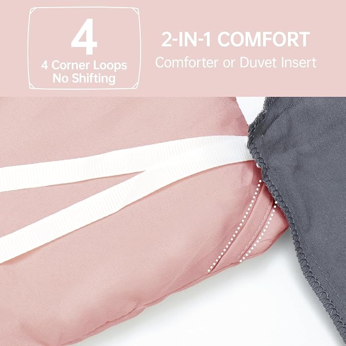 MUXHOMO King Size Comforter Set, All Season Ultra Soft Down Alternative Bedding - Image 6