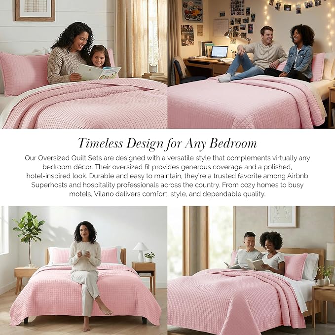 Southshore Fine Living, Inc. Stitched Twin XL Comforter Quilt Bedding Set - Image 6