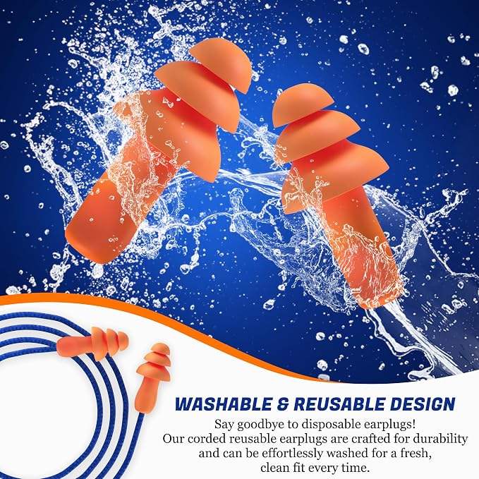 Quality Reusable Earplugs 20 Pair - Image 5