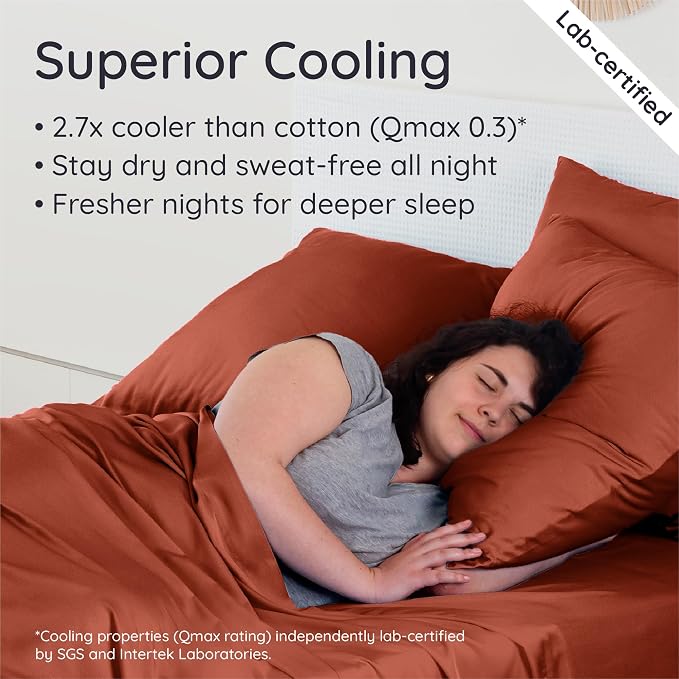 Bambaw 100% Viscose Derived from Bamboo Sheets King Size – 6pcs King Cooling - Image 3
