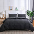 AveLom Seersucker Duvet Cover Set Full Size, 3 Pieces, Textured Duvet Cover by AveLom