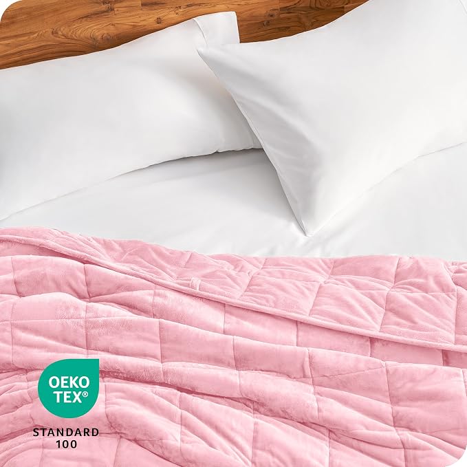 Bare Home Weighted Blanket Queen Size 17lb - Image 7