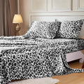 MR&HM Satin Sheets with Elastic Corner Straps, Queen Size Sheets Set by MRHM