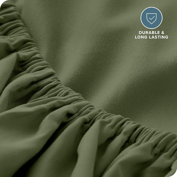 Bare Home Fitted Bottom Sheet Queen Size - Image 5