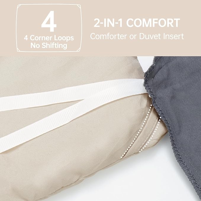 MUXHOMO King Size Comforter Set, All Season Ultra Soft Down Alternative Bedding - Image 6