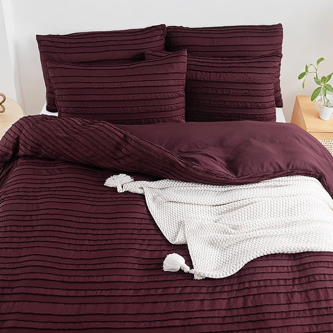 NEXHOME PRO Duvet Cover Queen, 3 Pieces Boho Tufted Duvet Cover Set, Soft and - Image 7