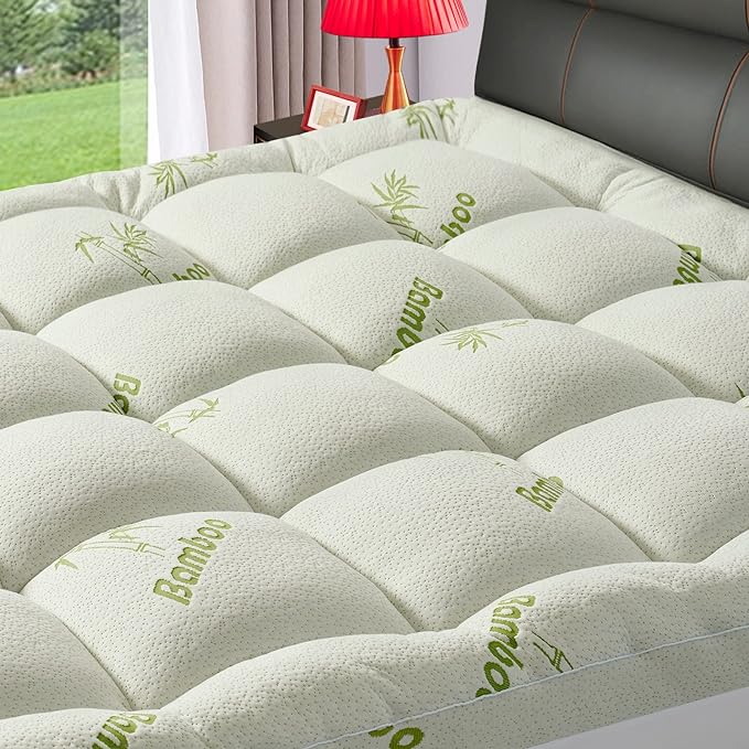 PATSBA Premium Viscose Made from Bamboo King Size Mattress Topper by PATSBA